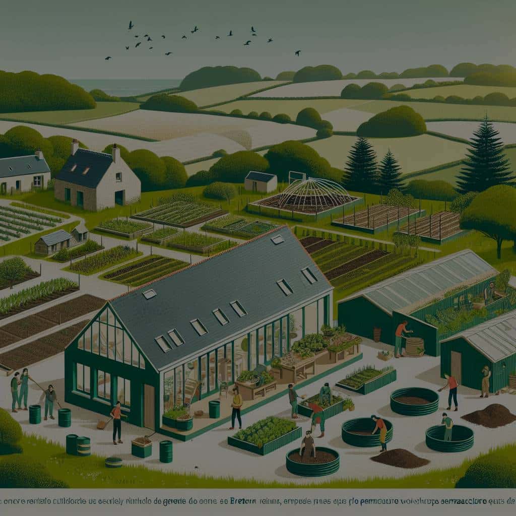 Est-il possible de réserver une location écologique dans une écoferme bretonne avec ateliers de permaculture?