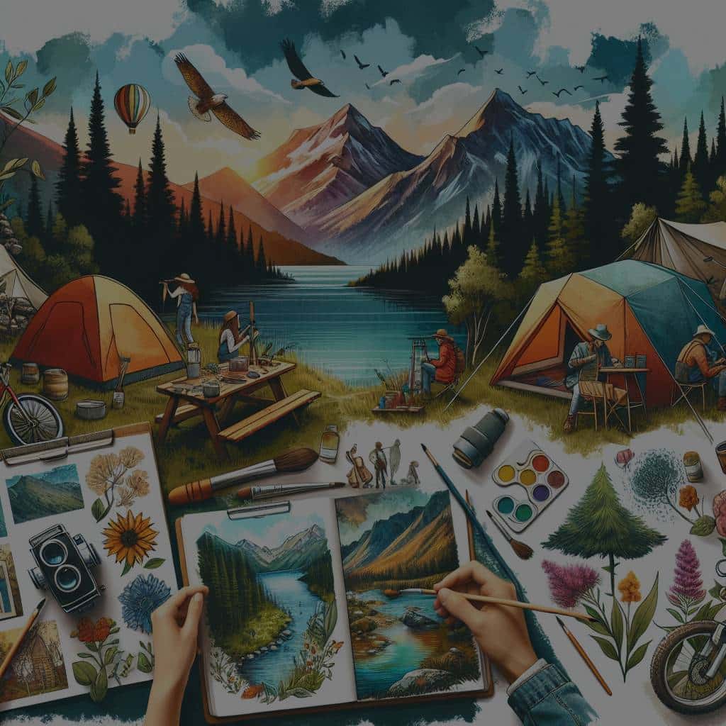 Quelles activités mêlant art et nature proposer lors d’un camping créatif?