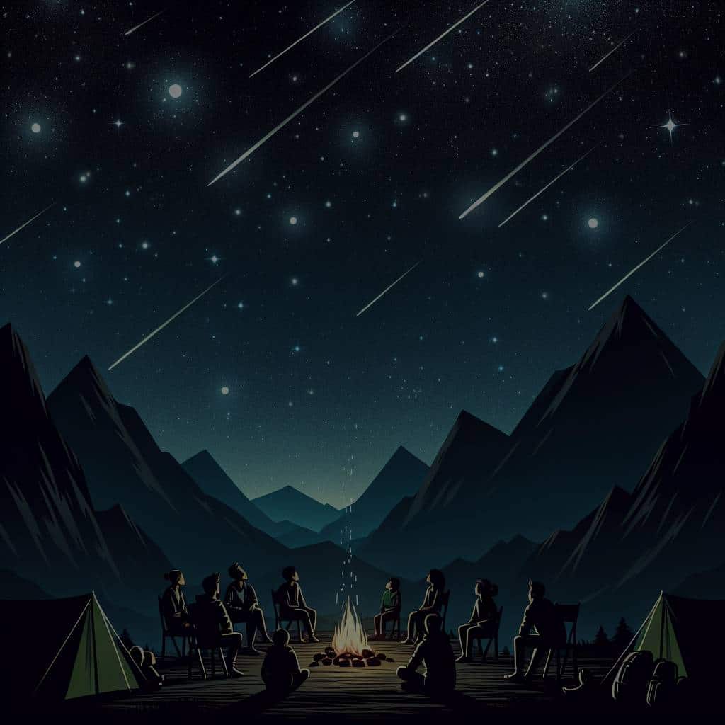 Quelles sont les meilleures façons d’observer les météores pendant un camping en montagne?